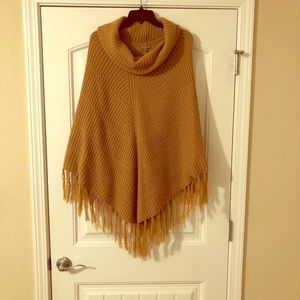 Oversized Poncho Style Sweater